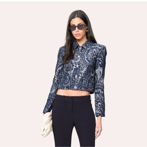NWT Elie Tahari Tailored Jacquard Lady Jacket. Size M.